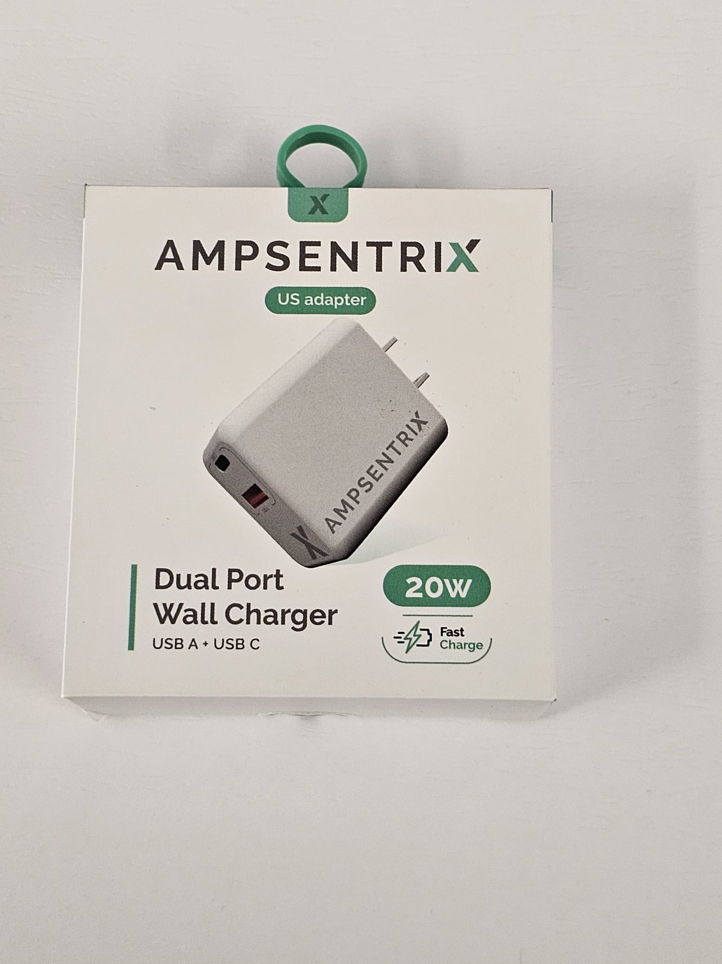 Cargador de pared de doble puerto 20w