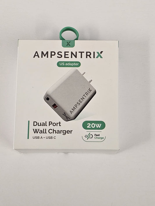 Cargador de pared de doble puerto 20w